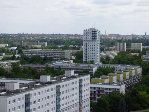 Blick auf Halle-Neustadt