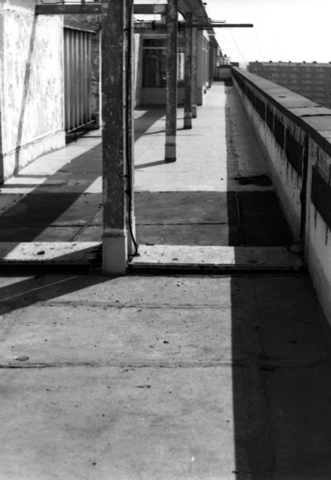 Dachterrasse Block 10, in Richtung Plasteblock