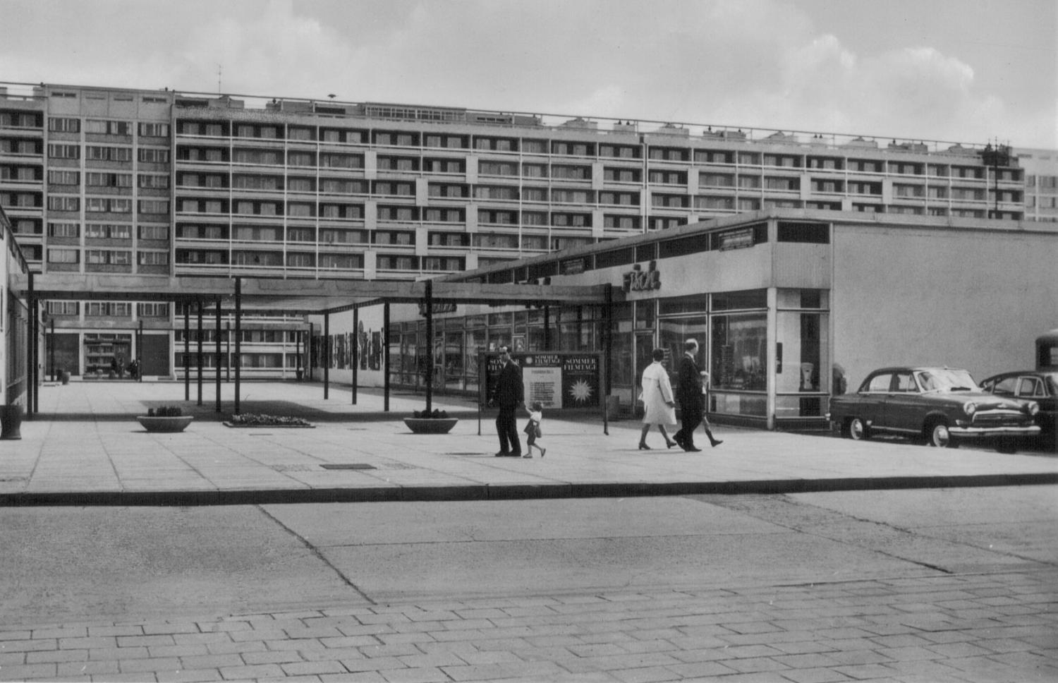 Ansichtskarte: 1.WK, Kaufhalle Transit, Gastronom